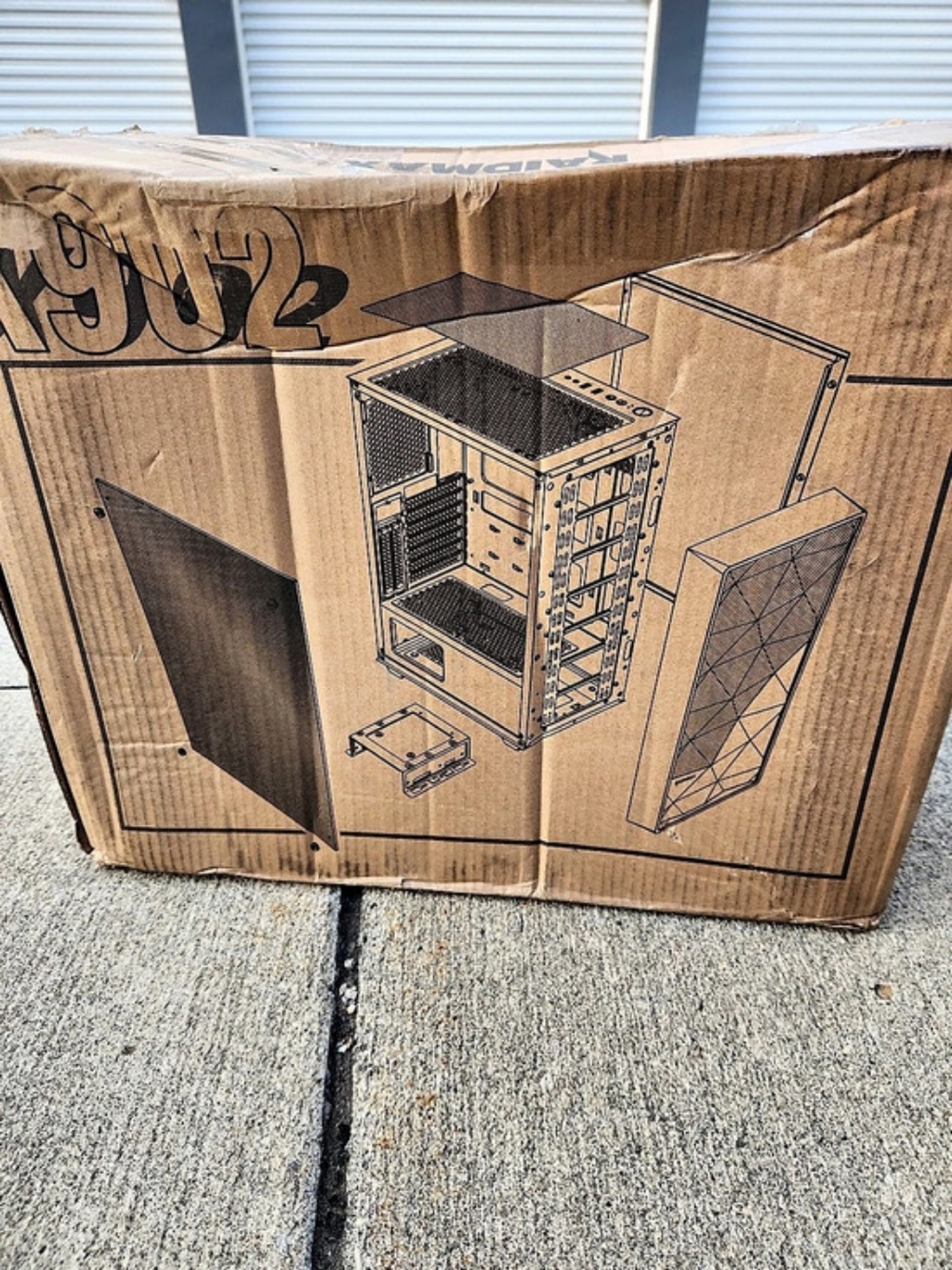New RAYMAX X902 Computer Case Black